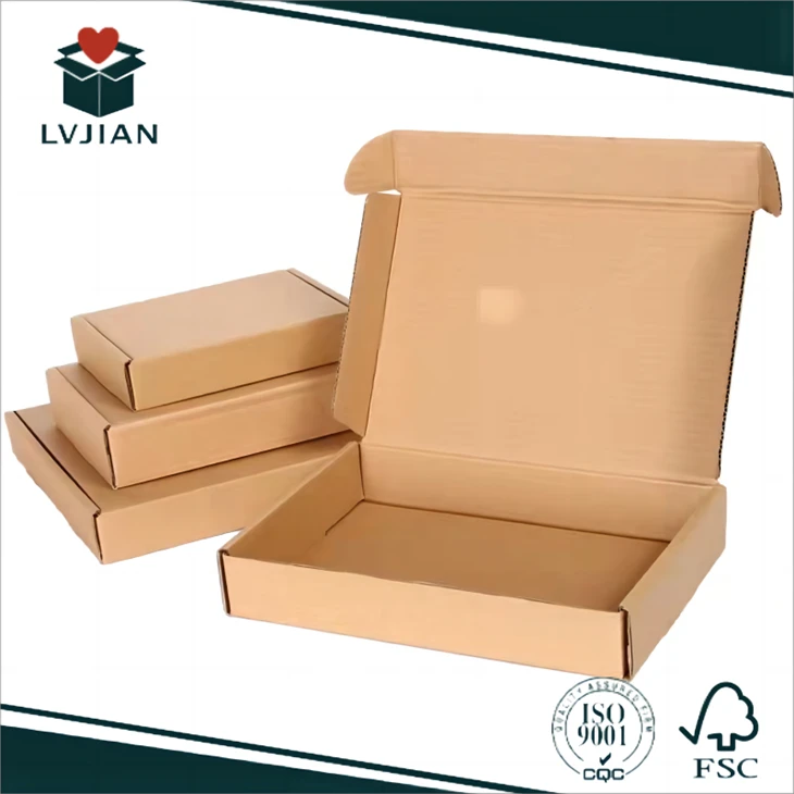 brown corrugated paper box